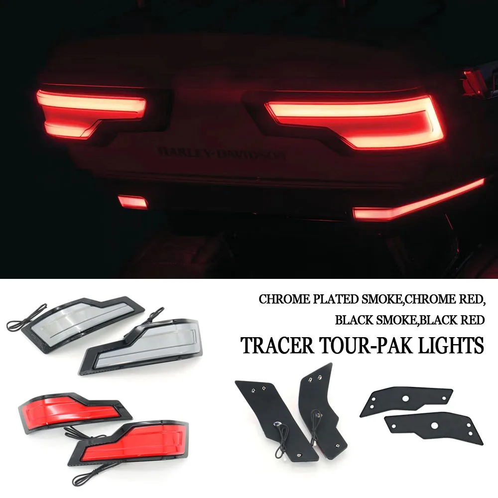 For Harley Street Electra Road Glide CVO Road King Ultra Classic Limited 2014-2022 LED Tracer Tour-Pak Lights Chrome Rear Lights
For Harley Street Electra Road Glide CVO Road King Ultra Classic Limited 2014-2022 LED Tracer Tour-Pak Lights Chrome Rear Lights