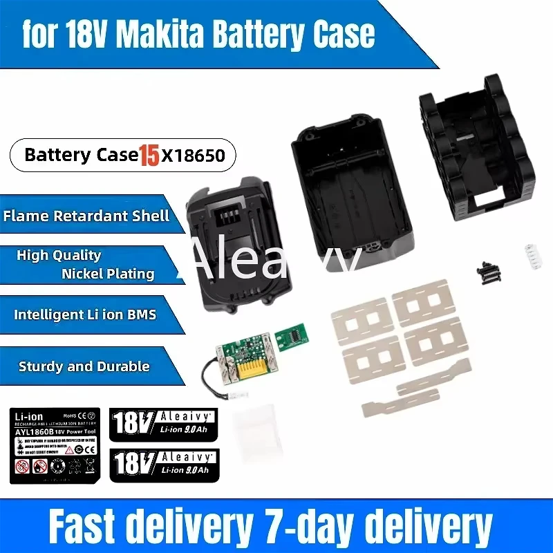 BL1830 15X 18650 Li-ion Battery Case PCB Charging Protection Circuit Board Shell Box BL1845 For MAKITA 18V 9.0Ah 6.0Ah Housings
BL1830 15X 18650 Li-ion Battery Case PCB Charging Protection Circuit Board Shell Box BL1845 For MAKITA 18V 9.0Ah 6.0Ah Housings