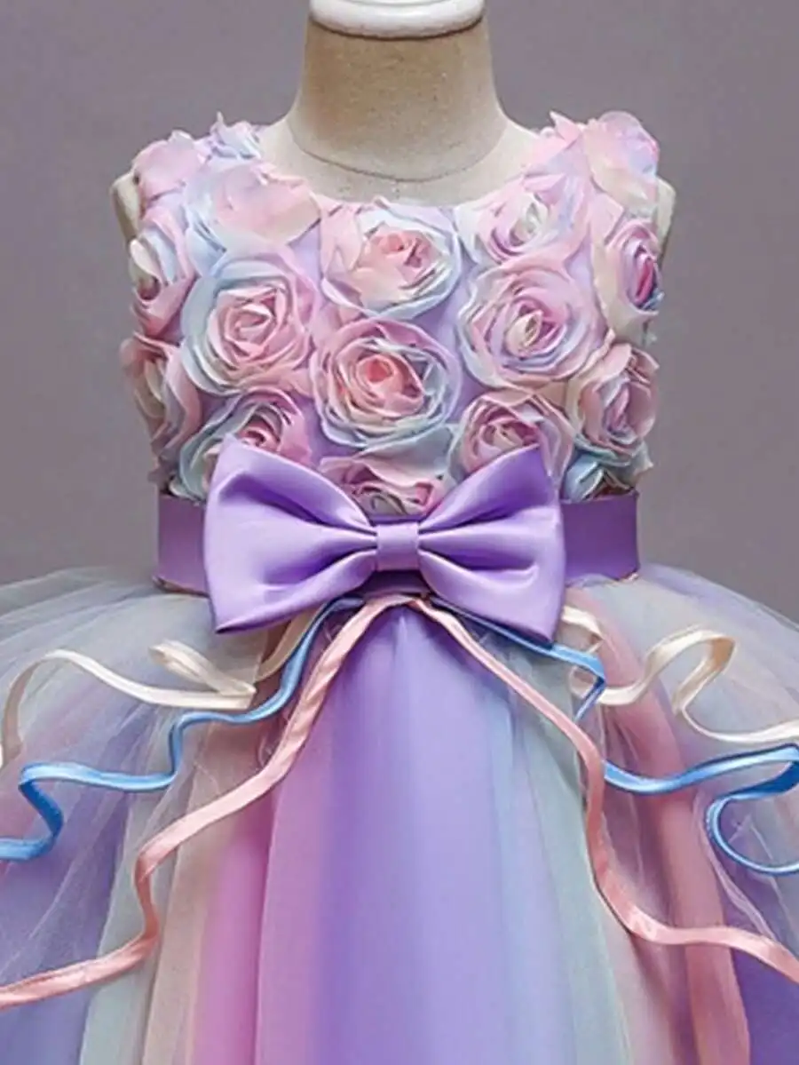 Purple Tulle Ball Gown With Satin Bow For Formal Evening Cocktail Party
Purple Tulle Ball Gown With Satin Bow For Formal Evening Cocktail Party