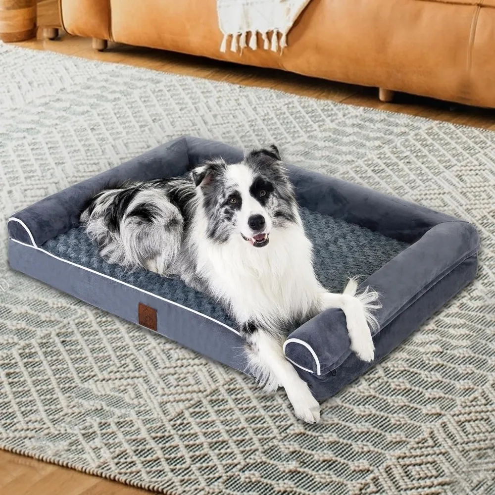 Pet Bed for Dog Accessories L Shaped Pet Bed With Waterproof Lining and Nonskid Bottom Grey (XXL(48*35*7.5) Inch) Big Large Dogs
Pet Bed for Dog Accessories L Shaped Pet Bed With Waterproof Lining and Nonskid Bottom Grey (XXL(48*35*7.5) Inch) Big Large Dogs