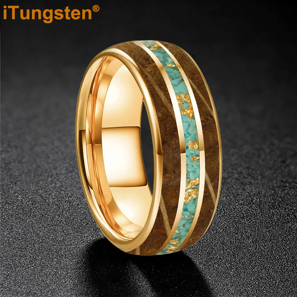 iTungsten 8 мм - кольцо унисекс из карбида вольфрама, мужские и женские обручальные кольца с инкрустацией из древесины виски и бирюзовой золотой фольгой
iTungsten 8 мм - кольцо унисекс из карбида вольфрама, мужские и женские обручальные кольца с инкрустацией из древесины виски и бирюзовой золотой фольгой