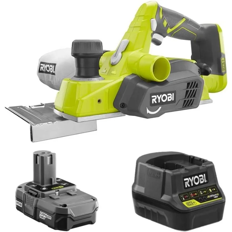 RYOBI 18 Вольт Аккумуляторный 3-1/4 дюйма. Набор строгального станка с аккумулятором и зарядным устройством (без розничной упаковки)
RYOBI 18 Вольт Аккумуляторный 3-1/4 дюйма. Набор строгального станка с аккумулятором и зарядным устройством (без розничной упаковки)