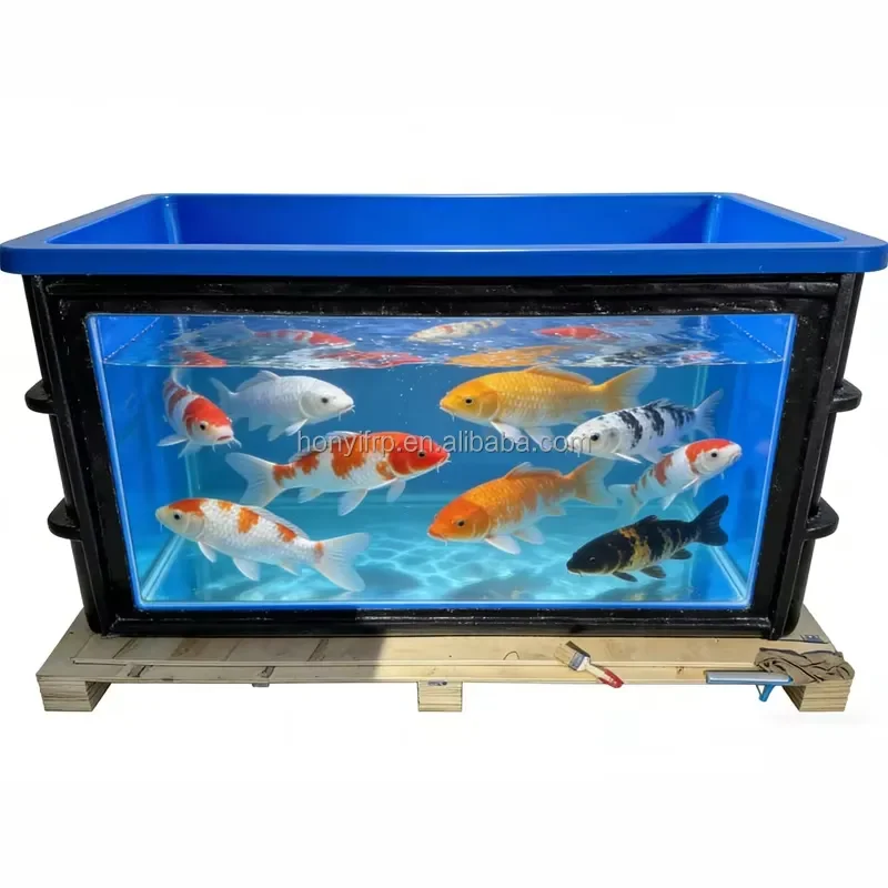 300 Gallon Fiberglass Fish Pond Window Koi Pond Filtration System Gel Coated Durable Corrosion Resistant Aquaculture Fish
300 Gallon Fiberglass Fish Pond Window Koi Pond Filtration System Gel Coated Durable Corrosion Resistant Aquaculture Fish