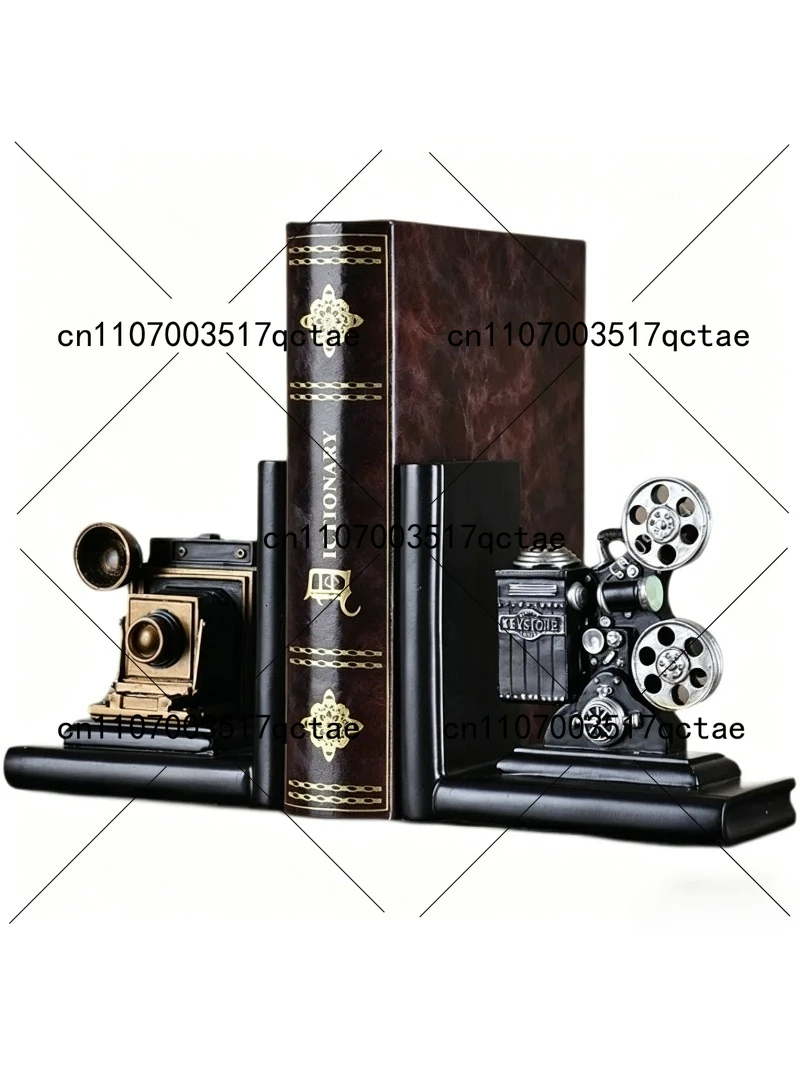 One Pair Shelf Book Ends Creative Movie Projector Designed Resin Bookend Decorations For Study Home Office
One Pair Shelf Book Ends Creative Movie Projector Designed Resin Bookend Decorations For Study Home Office