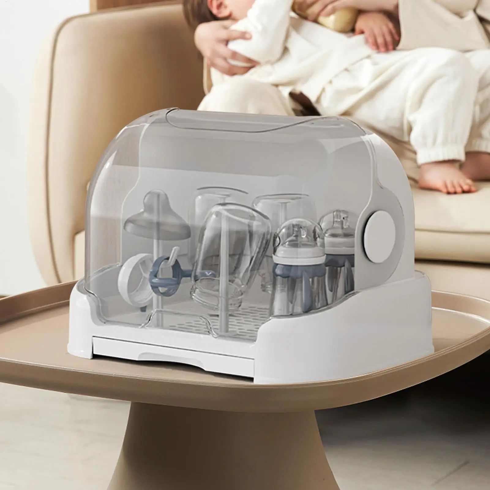 Large Baby Bottle Organizer with Cover, Dust-Proof Storage Container for Pump Feeding, Pantry Countertop Cabinet Kitchen
Large Baby Bottle Organizer with Cover, Dust-Proof Storage Container for Pump Feeding, Pantry Countertop Cabinet Kitchen