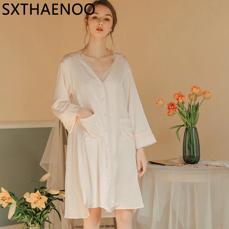 SXTHAENOO милые весенние белые ночные рубашки женские сетчатые ночные платья с вышивкой ночная рубашка с длинным рукавом Женская свободная
SXTHAENOO милые весенние белые ночные рубашки женские сетчатые ночные платья с вышивкой ночная рубашка с длинным рукавом Женская свободная