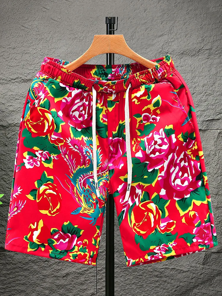 plus Size Loose Fit Casual Beach Shorts Men's Large Floral Print Comfortable Polyester Fiber Sporty Summer Five-Quarter Length
plus Size Loose Fit Casual Beach Shorts Men's Large Floral Print Comfortable Polyester Fiber Sporty Summer Five-Quarter Length