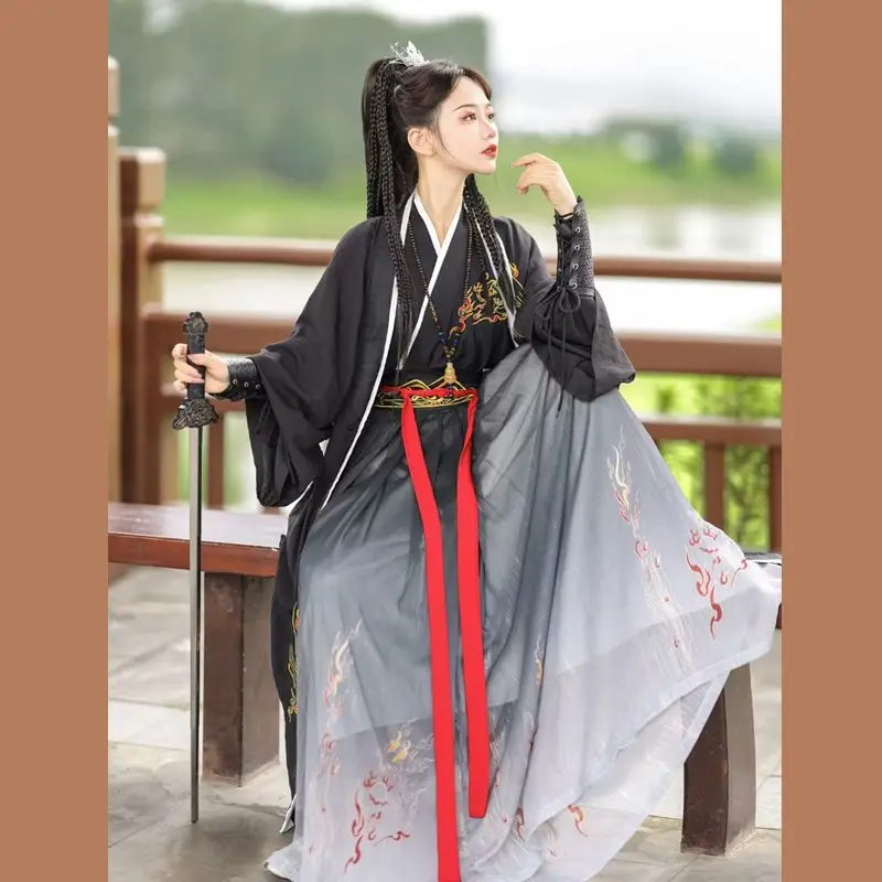 Yourqipao Black Hanfu Men Women Traditional Chinese Ancient Swordmen Clothing Vintage Halloween Cosplay Costume Stand Outfits
Yourqipao Black Hanfu Men Women Traditional Chinese Ancient Swordmen Clothing Vintage Halloween Cosplay Costume Stand Outfits