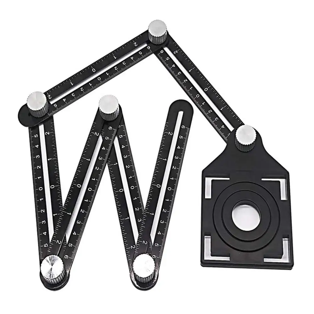 Six-Sided Aluminum Alloy Angle Measuring Tool for Handymen, Builders, DIY Carpenters
Six-Sided Aluminum Alloy Angle Measuring Tool for Handymen, Builders, DIY Carpenters