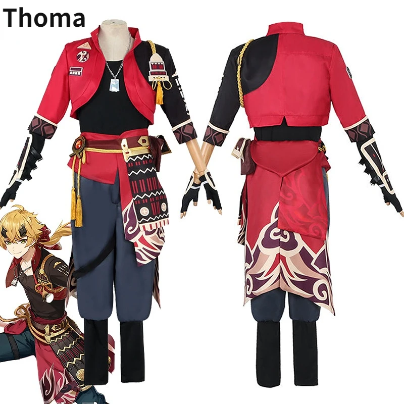 Game Anime Thoma Cosplay Outfit Men Coat Pants Necklace Accessories Vision Suit Role Play Halloween Party Costume
Game Anime Thoma Cosplay Outfit Men Coat Pants Necklace Accessories Vision Suit Role Play Halloween Party Costume