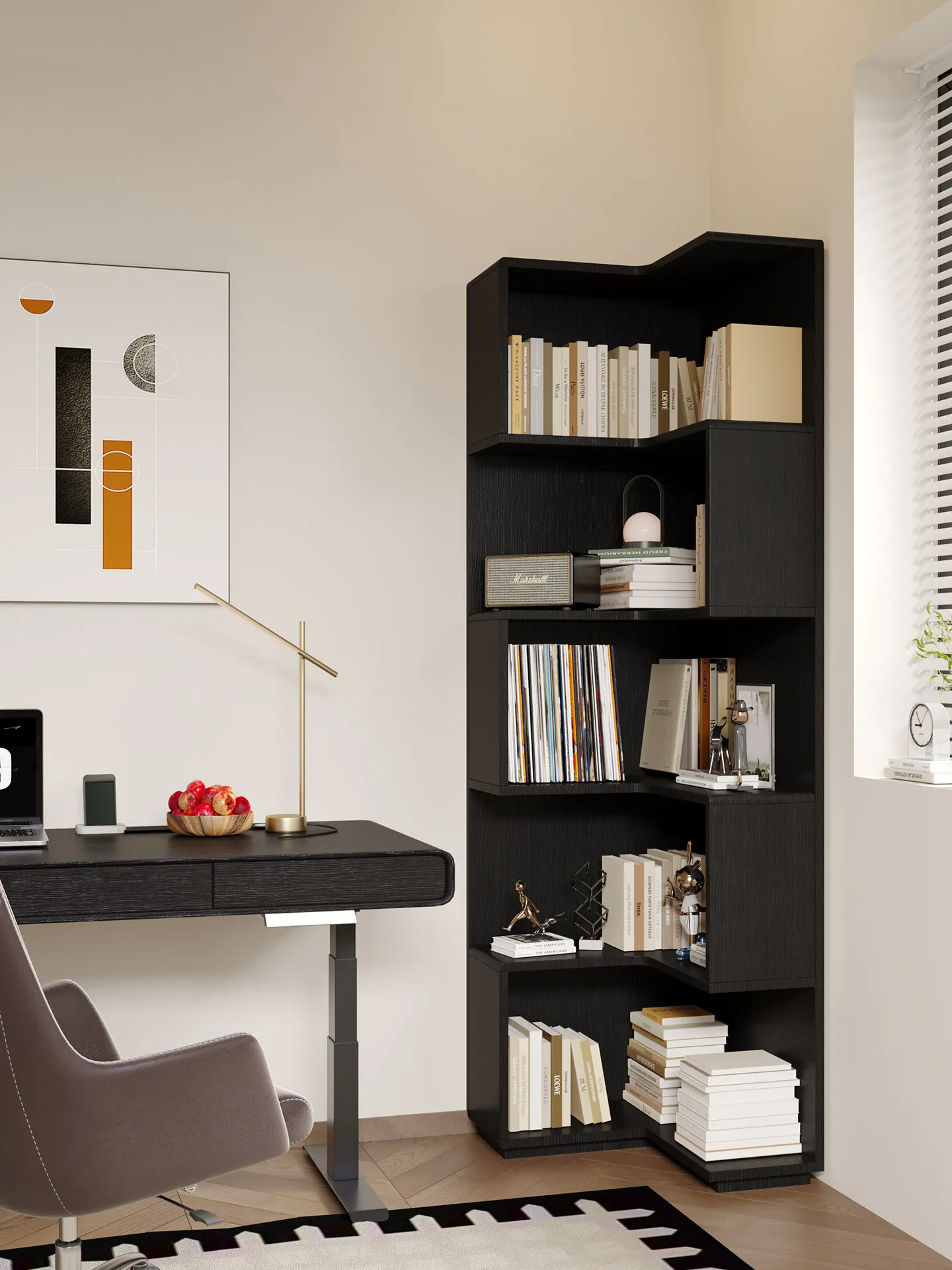 PYJ Modern Simple Corner Floor Storage Corner Storage Cabinet Integrated Bookcase
PYJ Modern Simple Corner Floor Storage Corner Storage Cabinet Integrated Bookcase