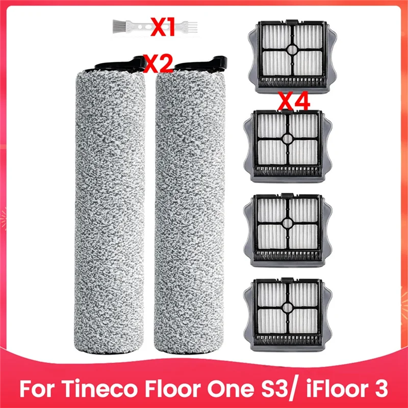 B50C 7PCS Vacuum Cleaner Roller Brush And Filter Accessories Kit For Tineco Ifloor 3 Floor One S3 Vacuum Cleaner Replacement
B50C 7PCS Vacuum Cleaner Roller Brush And Filter Accessories Kit For Tineco Ifloor 3 Floor One S3 Vacuum Cleaner Replacement