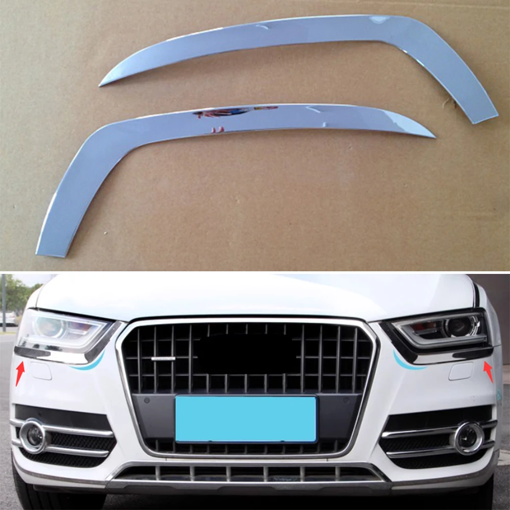 2pcs Car Front Light Lamp Eyebrow Strips ABS Stickers For Audi Q3 2013-2016 Year Exterior Styling Accessories
2pcs Car Front Light Lamp Eyebrow Strips ABS Stickers For Audi Q3 2013-2016 Year Exterior Styling Accessories