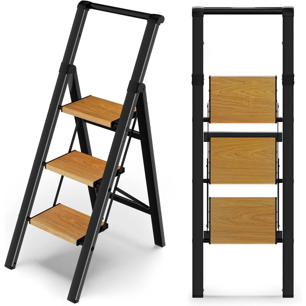 3 Step Ladder Folding Kitchen Step Stool for Adults, Ladders for Home
3 Step Ladder Folding Kitchen Step Stool for Adults, Ladders for Home