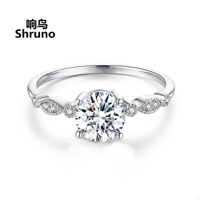 Shruno Solid 14K White Gold Round 6mm Moissanite Diamond Engagement Ring Women Vintage Wedding Band For Women Gifts
Shruno Solid 14K White Gold Round 6mm Moissanite Diamond Engagement Ring Women Vintage Wedding Band For Women Gifts
