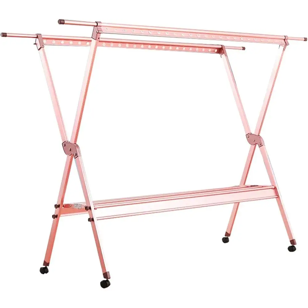 Портативная складная сушилка для белья - розовое золото, 150x74x135 см, подходит для дома, каравана и кемпинга
Портативная складная сушилка для белья - розовое золото, 150x74x135 см, подходит для дома, каравана и кемпинга