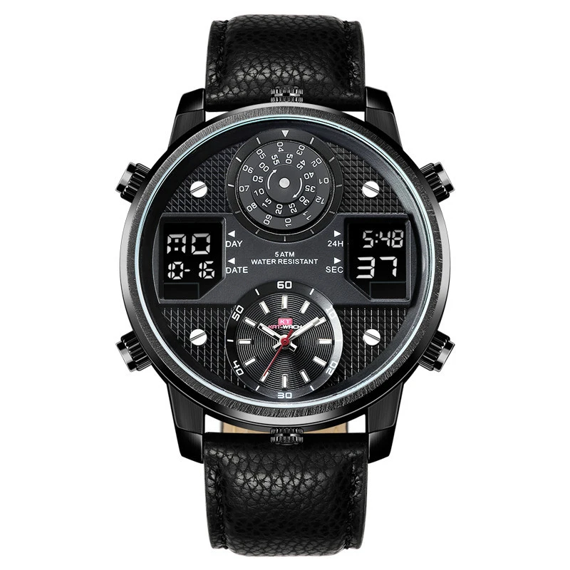 New Sports Men's Watch Leather Strap Waterproof Luminous Three Movement Watch Men's Gift Souvenir
New Sports Men's Watch Leather Strap Waterproof Luminous Three Movement Watch Men's Gift Souvenir