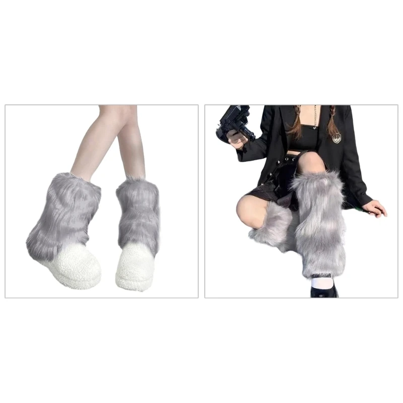 Women JK Winter Warm Leg Warmer Solid Color Gray Fuzzy Plush Boot Cuffs Socks
Women JK Winter Warm Leg Warmer Solid Color Gray Fuzzy Plush Boot Cuffs Socks