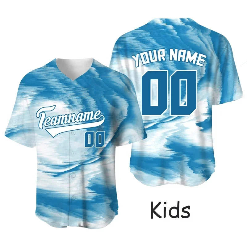Tie Dye Custom Baseball Shirt Kids Team Game Jersey Sublimation Blanks Sports T-Shirts Quick Dry Sportswear Baseball Uniform
Tie Dye Custom Baseball Shirt Kids Team Game Jersey Sublimation Blanks Sports T-Shirts Quick Dry Sportswear Baseball Uniform
