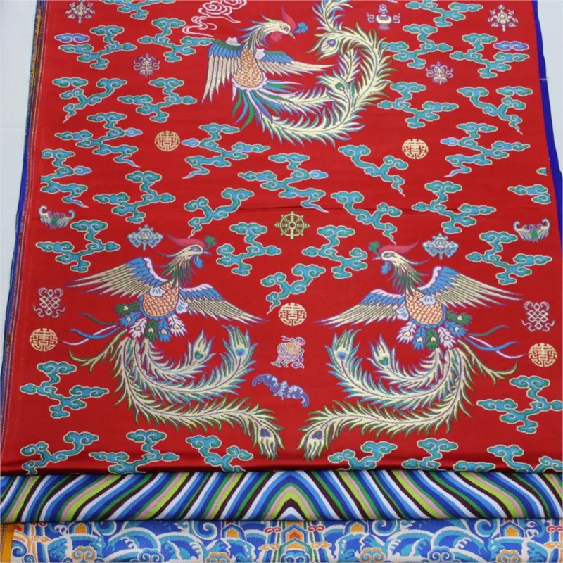 Chinese-style cheongsam evening dress phoenix robe film and decorative fabric jacquard brocade silk
Chinese-style cheongsam evening dress phoenix robe film and decorative fabric jacquard brocade silk