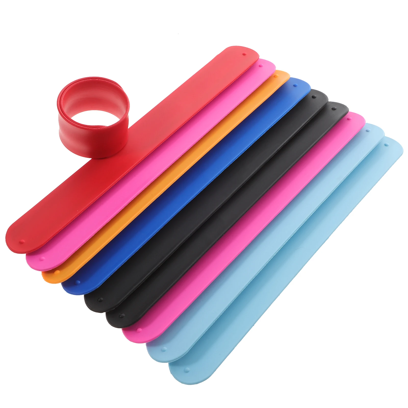 10pcs Silicone Bracelets Kids Slap Bands Comfortable Skin Friendly Decorative Children Toy Party Favors Fun Gel
10pcs Silicone Bracelets Kids Slap Bands Comfortable Skin Friendly Decorative Children Toy Party Favors Fun Gel