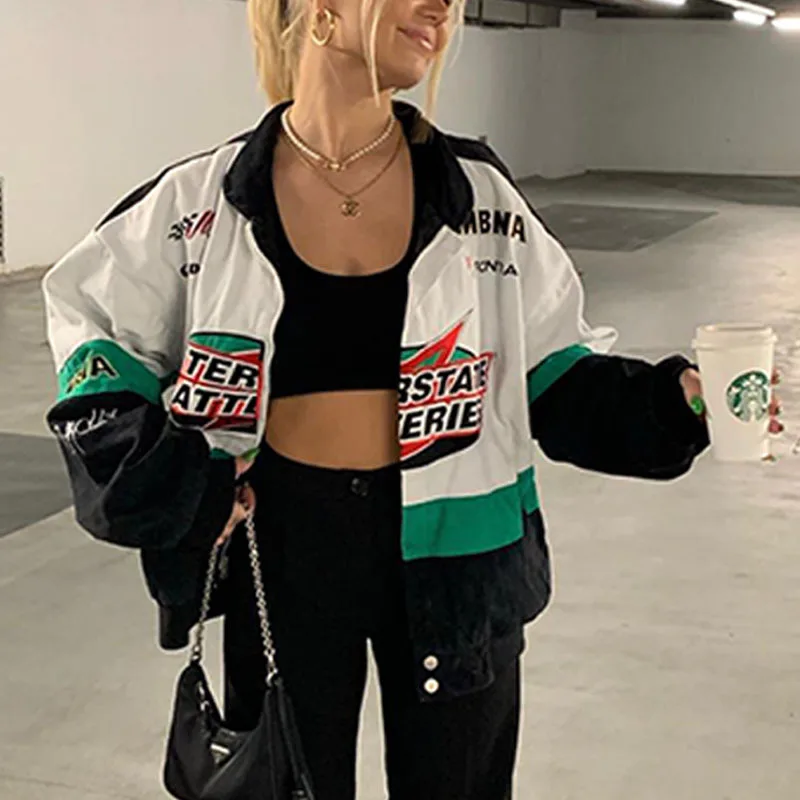 Fall Winter New Jacket Sports Style Printing Casual Loose Long Sleeves Windbreaker Motorcycle Outwear
Fall Winter New Jacket Sports Style Printing Casual Loose Long Sleeves Windbreaker Motorcycle Outwear
