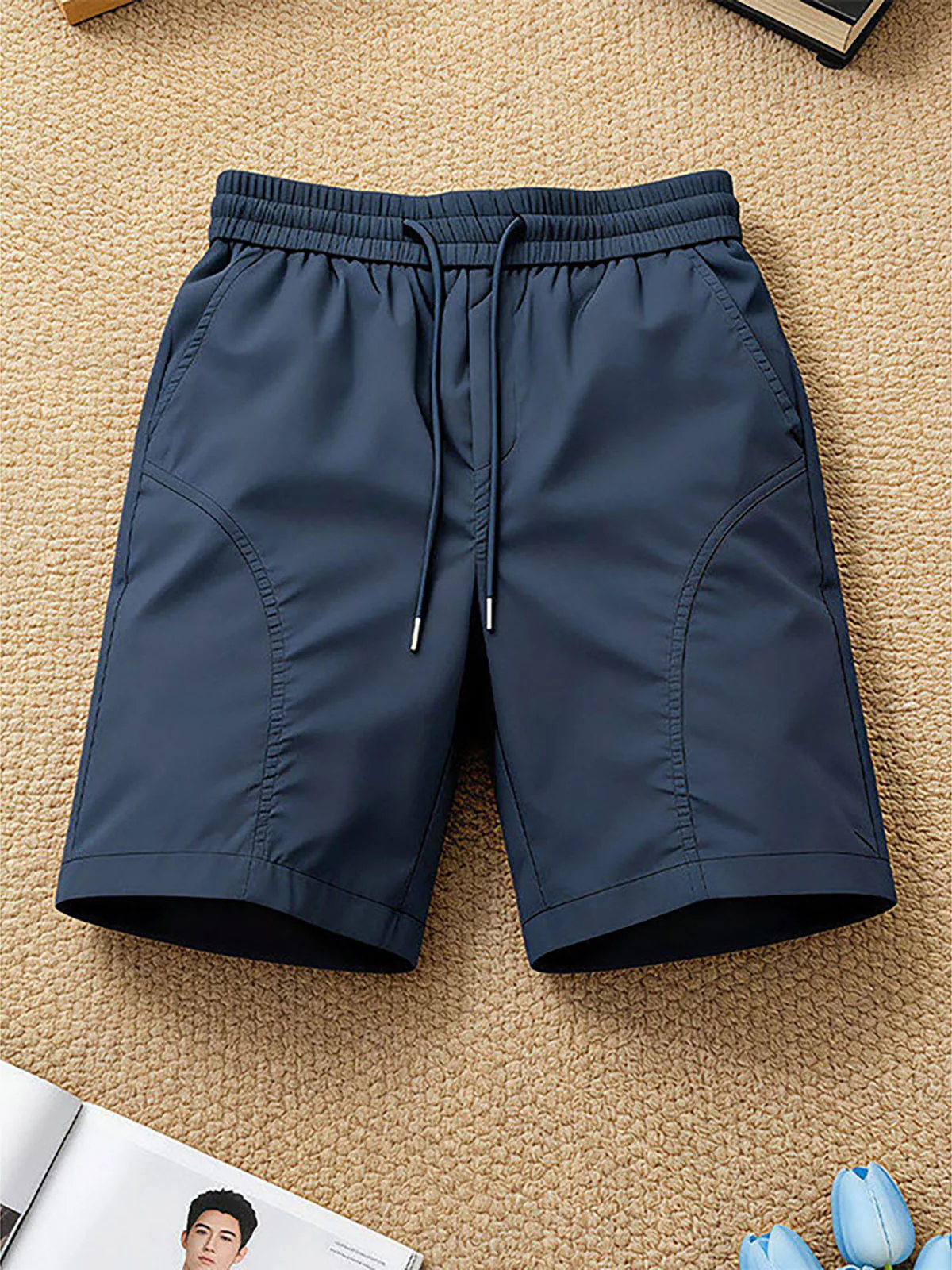 Quick Dry Ice Silk Shorts Men's Summer Lightweight Breathable Pants CleanFit Beach Fourths Loose Fit mid Waist Short Length
Quick Dry Ice Silk Shorts Men's Summer Lightweight Breathable Pants CleanFit Beach Fourths Loose Fit mid Waist Short Length