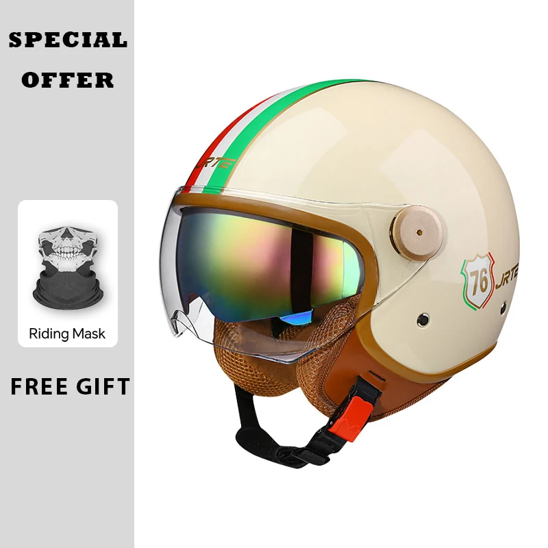 DOT ECE Approved Retro 3/4 Open Face Motorcycle Helmet Lightweight Adult Men Women Vintage Jet Helmet Scooter Curiser Chopper
DOT ECE Approved Retro 3/4 Open Face Motorcycle Helmet Lightweight Adult Men Women Vintage Jet Helmet Scooter Curiser Chopper