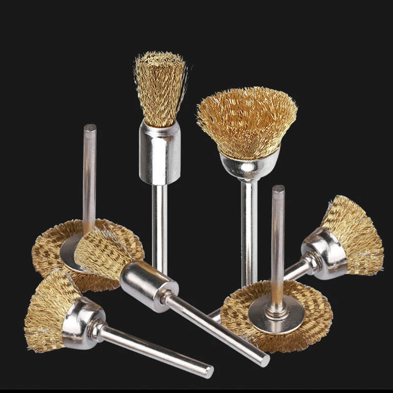 100Pcs Electric Grinding Head Mold Polishing Copper Brush for Removing Spark Marks And Wire Rust Professional Rust Removal
100Pcs Electric Grinding Head Mold Polishing Copper Brush for Removing Spark Marks And Wire Rust Professional Rust Removal