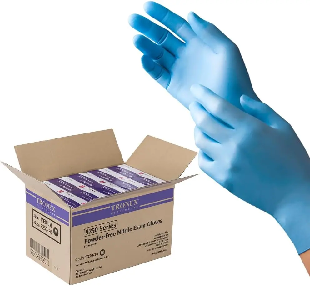 Nitrile Gloves, Powder-Free, Fingertip-Textured, Blue, XS-2XL
Nitrile Gloves, Powder-Free, Fingertip-Textured, Blue, XS-2XL