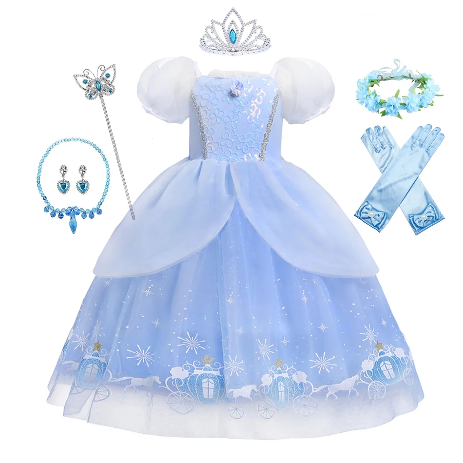 Girls Halloween Cinderella Princess Cosplay Dress for Girl Kids Ball Gown Sequin Carnival TUTU Puff Mesh Clothing for Birthday G
Girls Halloween Cinderella Princess Cosplay Dress for Girl Kids Ball Gown Sequin Carnival TUTU Puff Mesh Clothing for Birthday G