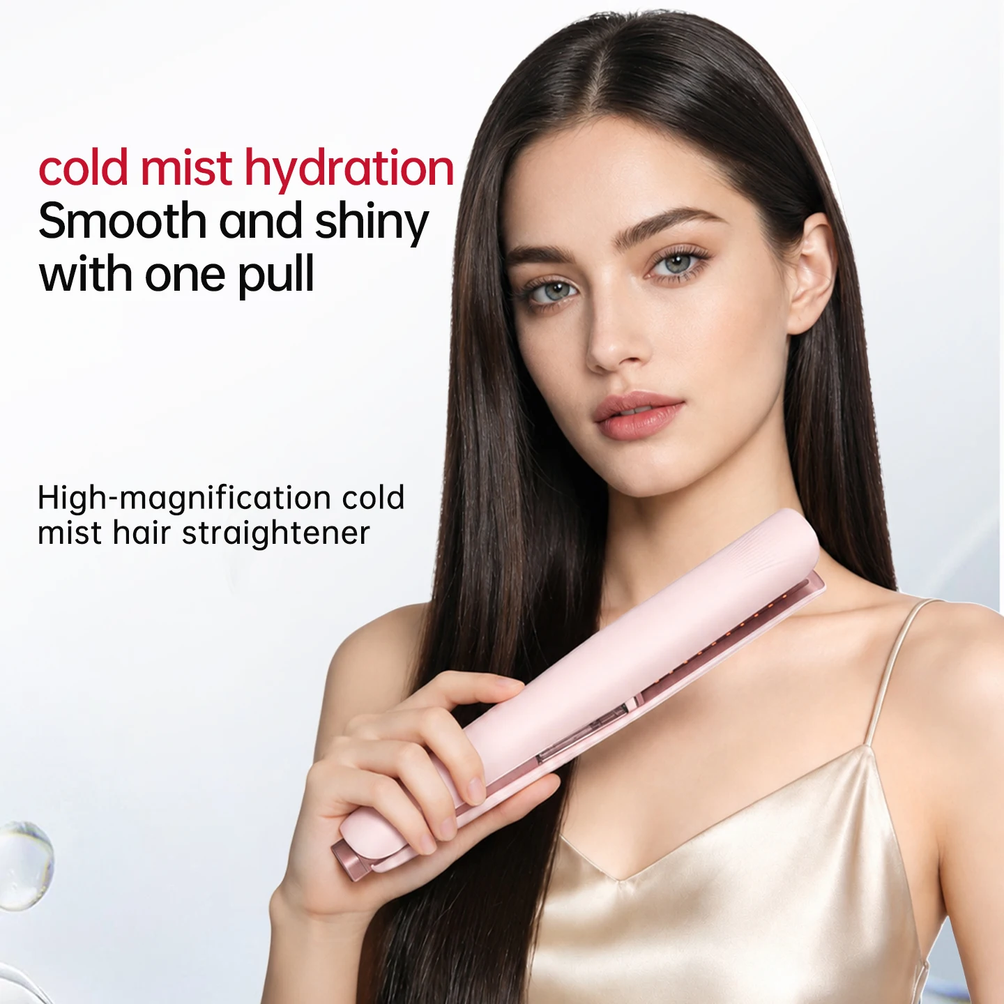 Hair Straightener Steam Flat Iron 100 Million Negative Ions Fast Heating Removable Water Tank 2 in 1 Straighten and Curl
Hair Straightener Steam Flat Iron 100 Million Negative Ions Fast Heating Removable Water Tank 2 in 1 Straighten and Curl