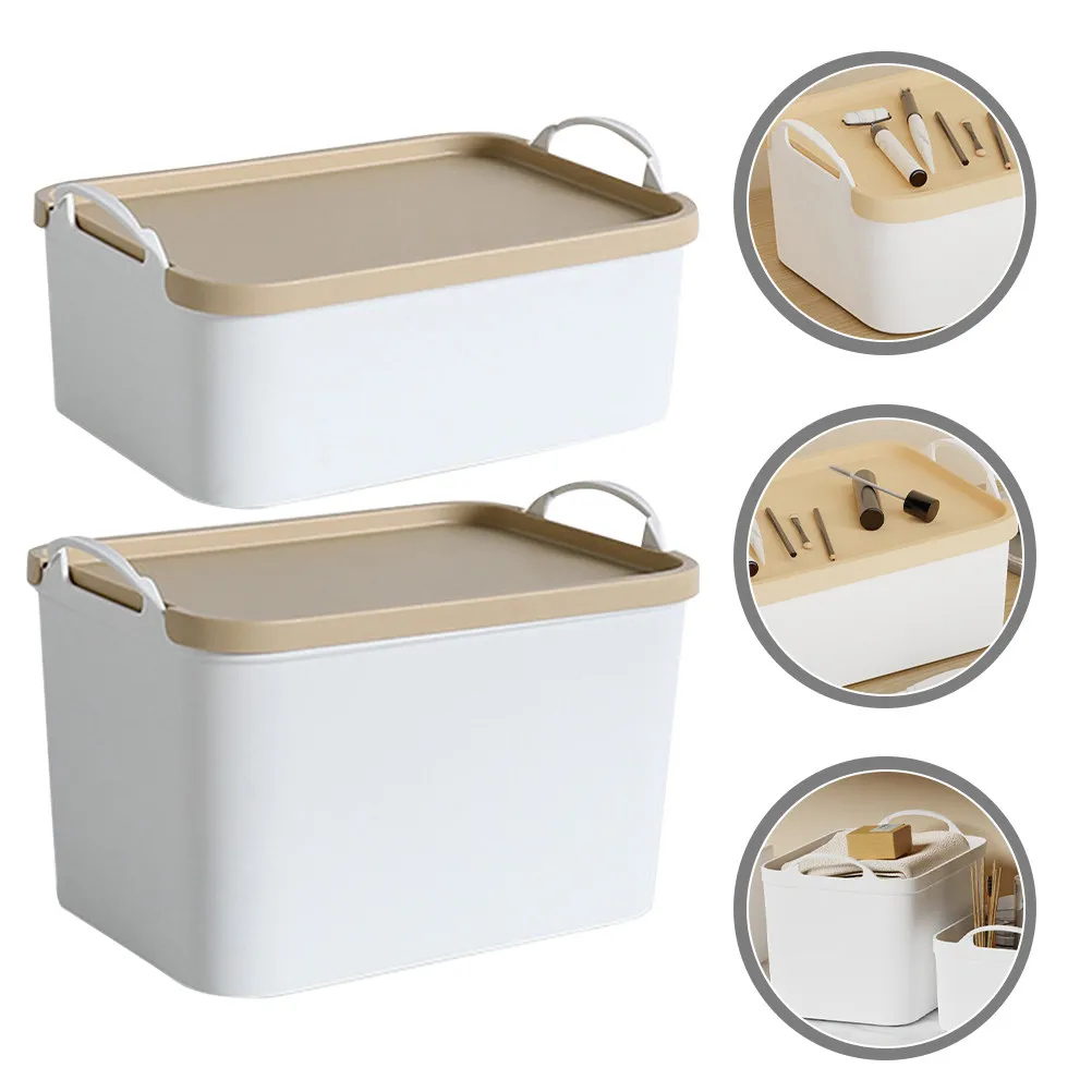 2Pcs Handheld Storage Box Desktop Organizer Convenient Storage Container for Office Bedroom Living Room Desktop Organizer
2Pcs Handheld Storage Box Desktop Organizer Convenient Storage Container for Office Bedroom Living Room Desktop Organizer