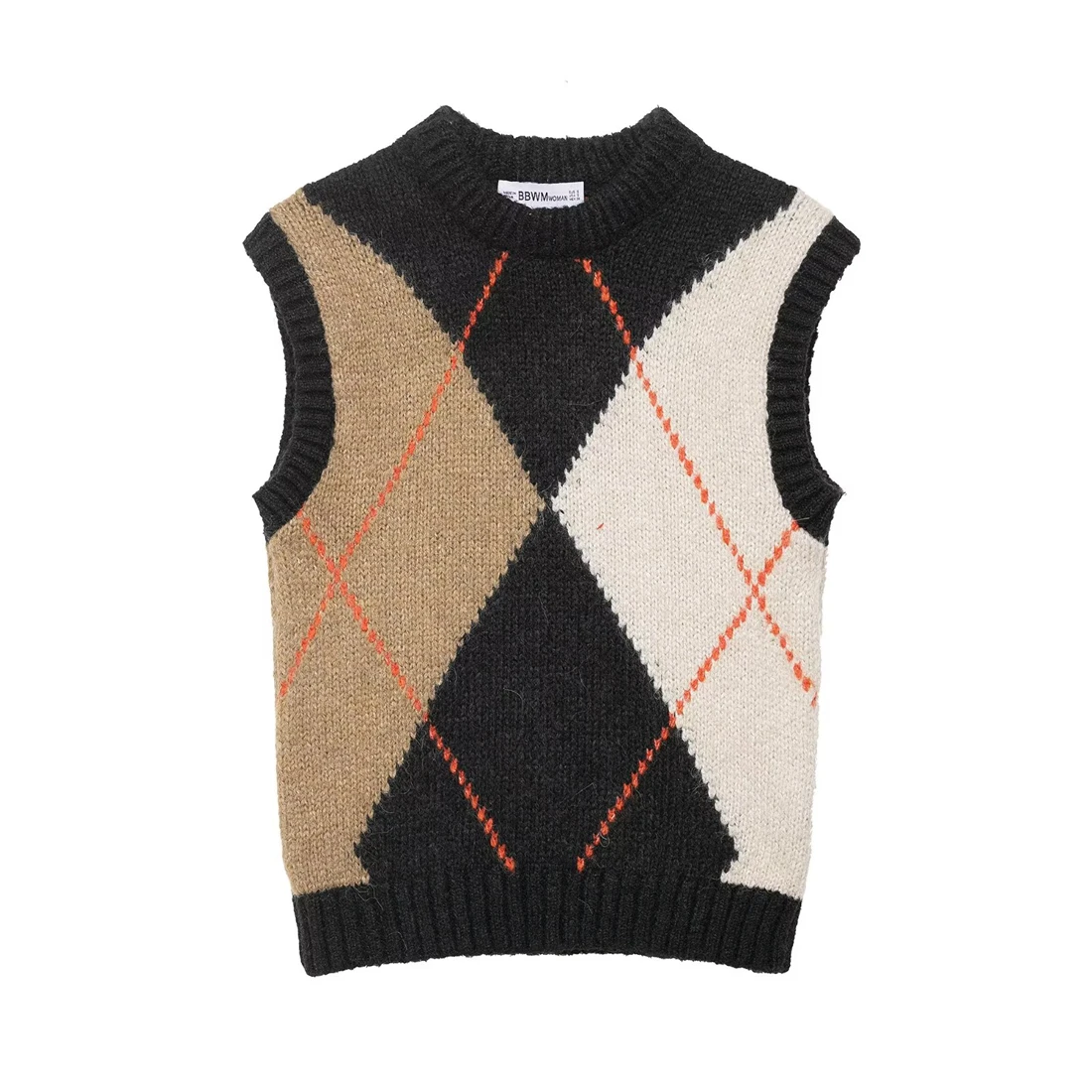 Women's Fashion Diamond-Pattern Knit Tank Top Autumn Pullover Sleeveless Cozy Chic Woman's Dress Length Top
Women's Fashion Diamond-Pattern Knit Tank Top Autumn Pullover Sleeveless Cozy Chic Woman's Dress Length Top