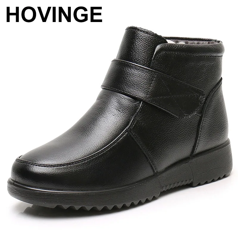 Women's Ladies Mother Female Genuine Leather Ankle Shoes Platform Boots Winter Fur Plush Round Toe Non Slip Hook Loop
Women's Ladies Mother Female Genuine Leather Ankle Shoes Platform Boots Winter Fur Plush Round Toe Non Slip Hook Loop