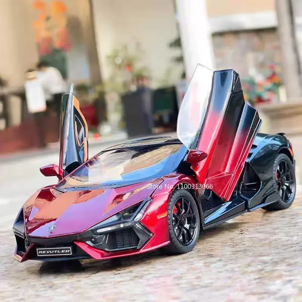 1:24 Scale Alloy Diecast Revuelto Toys Cars Models Light Sound 4 Doors Opened Sports Car Pull Back Vehicles Boys Fun Collection
1:24 Scale Alloy Diecast Revuelto Toys Cars Models Light Sound 4 Doors Opened Sports Car Pull Back Vehicles Boys Fun Collection