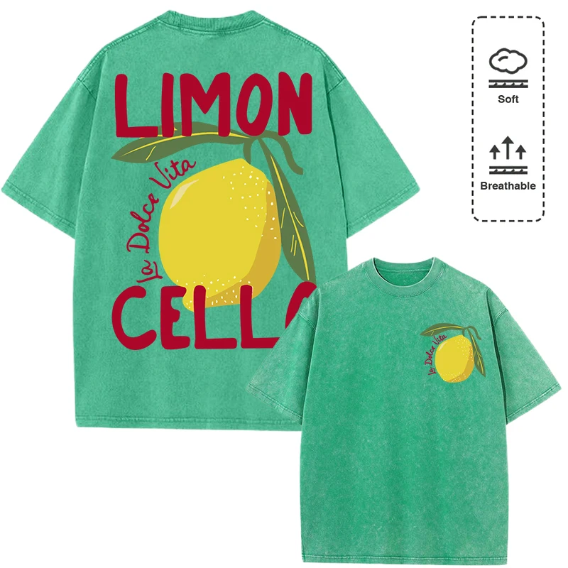 Creative Lemon Fruit Cello Print Women Washed T Shirt Summer Cotton T-Shirt Casual Crewneck Clothes Multicolor Loose Tops
Creative Lemon Fruit Cello Print Women Washed T Shirt Summer Cotton T-Shirt Casual Crewneck Clothes Multicolor Loose Tops