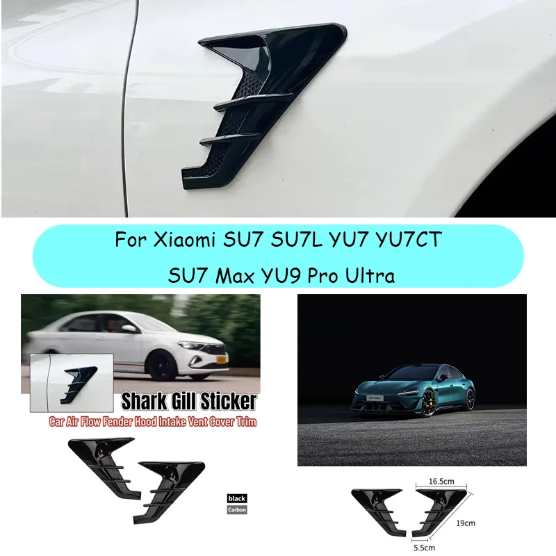 For Xiaomi 2PCS Carbon Fiber Car Air Flow Fender Hood Intake Vent Cover Trim Side Wing Shark Gill Ventilation Stickers
For Xiaomi 2PCS Carbon Fiber Car Air Flow Fender Hood Intake Vent Cover Trim Side Wing Shark Gill Ventilation Stickers