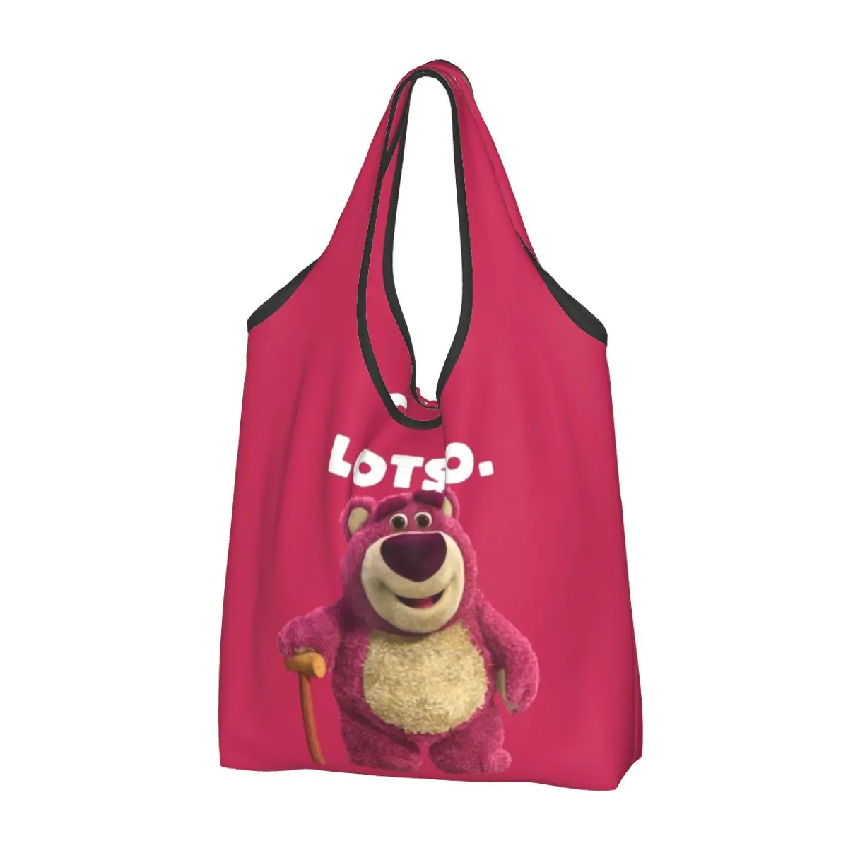 Custom Lotso Huggin-Strawberry Bear Grocery Shopping Bags Fashion Shopper Shoulder Tote Bag Big Capacity Portable Handbag
Custom Lotso Huggin-Strawberry Bear Grocery Shopping Bags Fashion Shopper Shoulder Tote Bag Big Capacity Portable Handbag