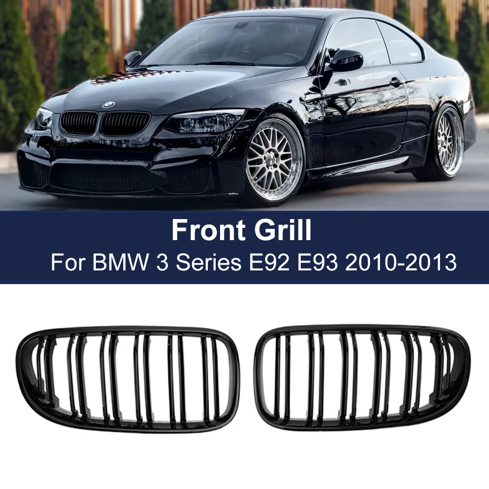 Front Kidney Grill Grille For-BMW E92 E93 3-Series 328I 335I Coupe LCI 2010-2013Gloss Black Double Slat Dual Line Hood Grills
Front Kidney Grill Grille For-BMW E92 E93 3-Series 328I 335I Coupe LCI 2010-2013Gloss Black Double Slat Dual Line Hood Grills