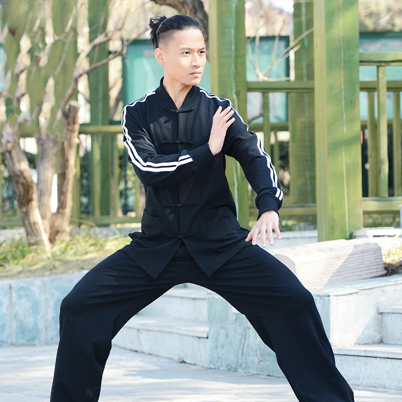 Tai Chi Uniform Long sleeve Wu Shu Clothing Chinese Traditional Kung Fu clothes Unisex black blue gray red jacket and pants
Tai Chi Uniform Long sleeve Wu Shu Clothing Chinese Traditional Kung Fu clothes Unisex black blue gray red jacket and pants