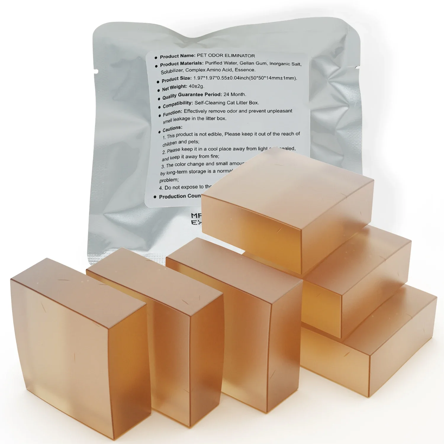 N50 Cat Litter Deodorizer Blocks - Strong Odor Eliminator, Long-Lasting Freshness, Refillable Cubes for Litter Box Odor Control
N50 Cat Litter Deodorizer Blocks - Strong Odor Eliminator, Long-Lasting Freshness, Refillable Cubes for Litter Box Odor Control