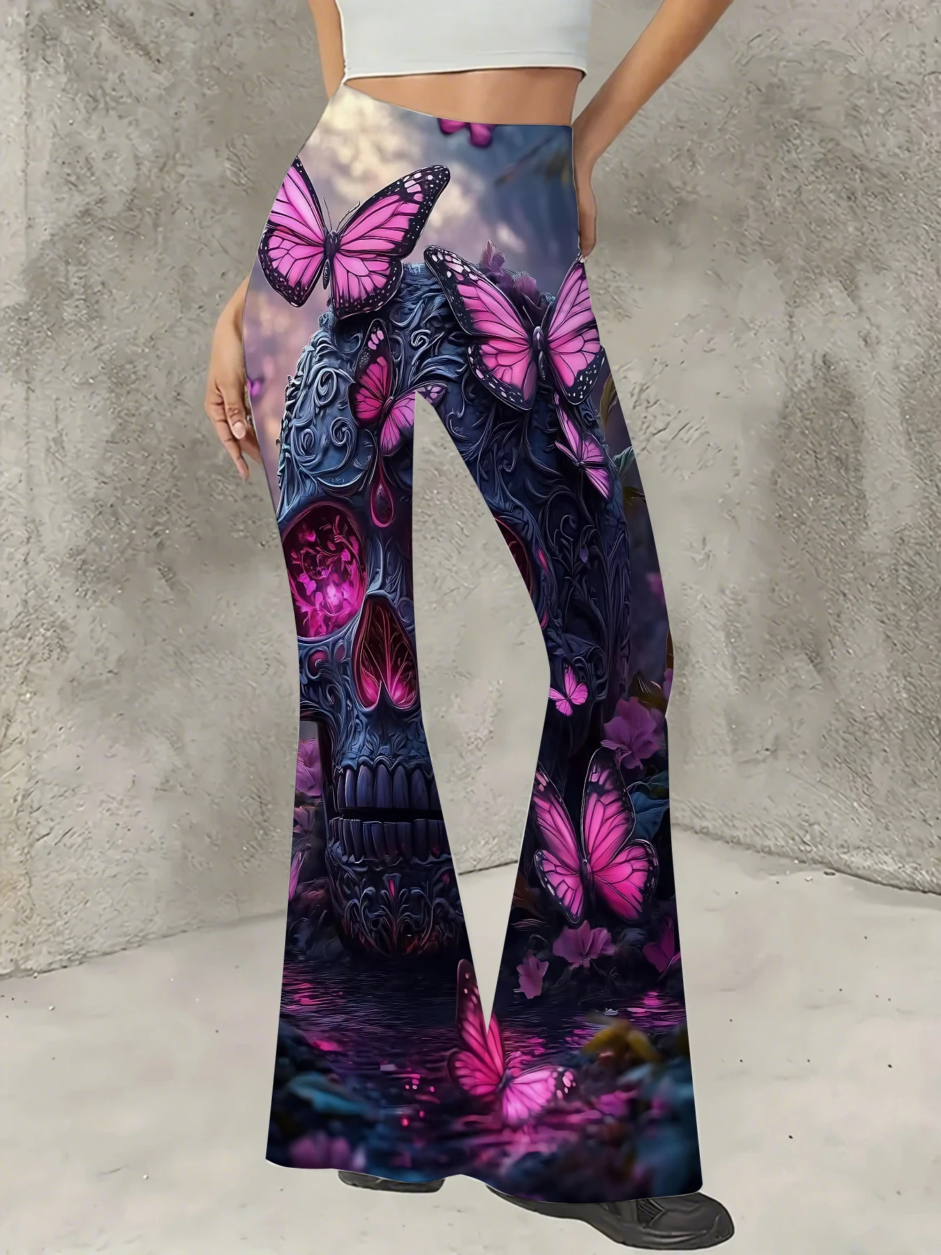 Korean Style Printed Flare Pants Women High Waist Slim Fit Bell Bottom Leggings
Korean Style Printed Flare Pants Women High Waist Slim Fit Bell Bottom Leggings