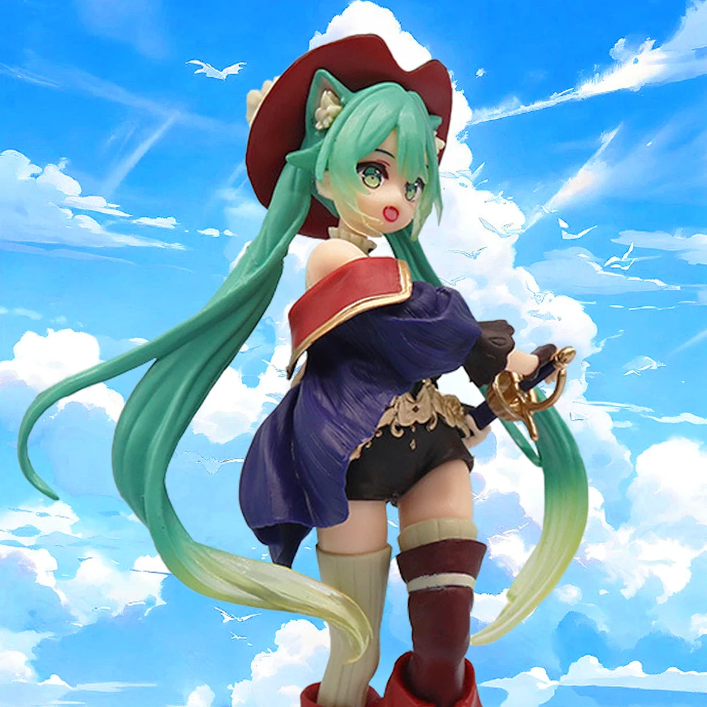 Hatsune Miku Cute Action Figure Tale Wonderland Miku Puss in Boots Anime Desktop Figurine Kawaii Girl Model Toy Adorable Decor
Hatsune Miku Cute Action Figure Tale Wonderland Miku Puss in Boots Anime Desktop Figurine Kawaii Girl Model Toy Adorable Decor