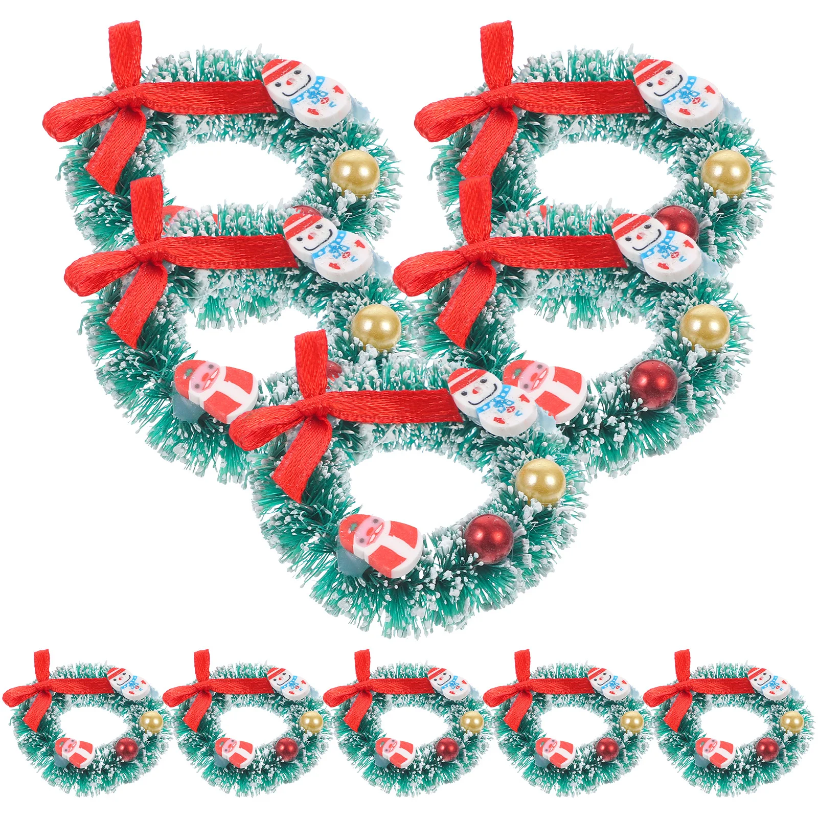 10Pcs Miniature Wreath Christmas Ornaments Resin Craft Decor for Micro Landscape Winter Scene Xmas Props Holiday Display
10Pcs Miniature Wreath Christmas Ornaments Resin Craft Decor for Micro Landscape Winter Scene Xmas Props Holiday Display