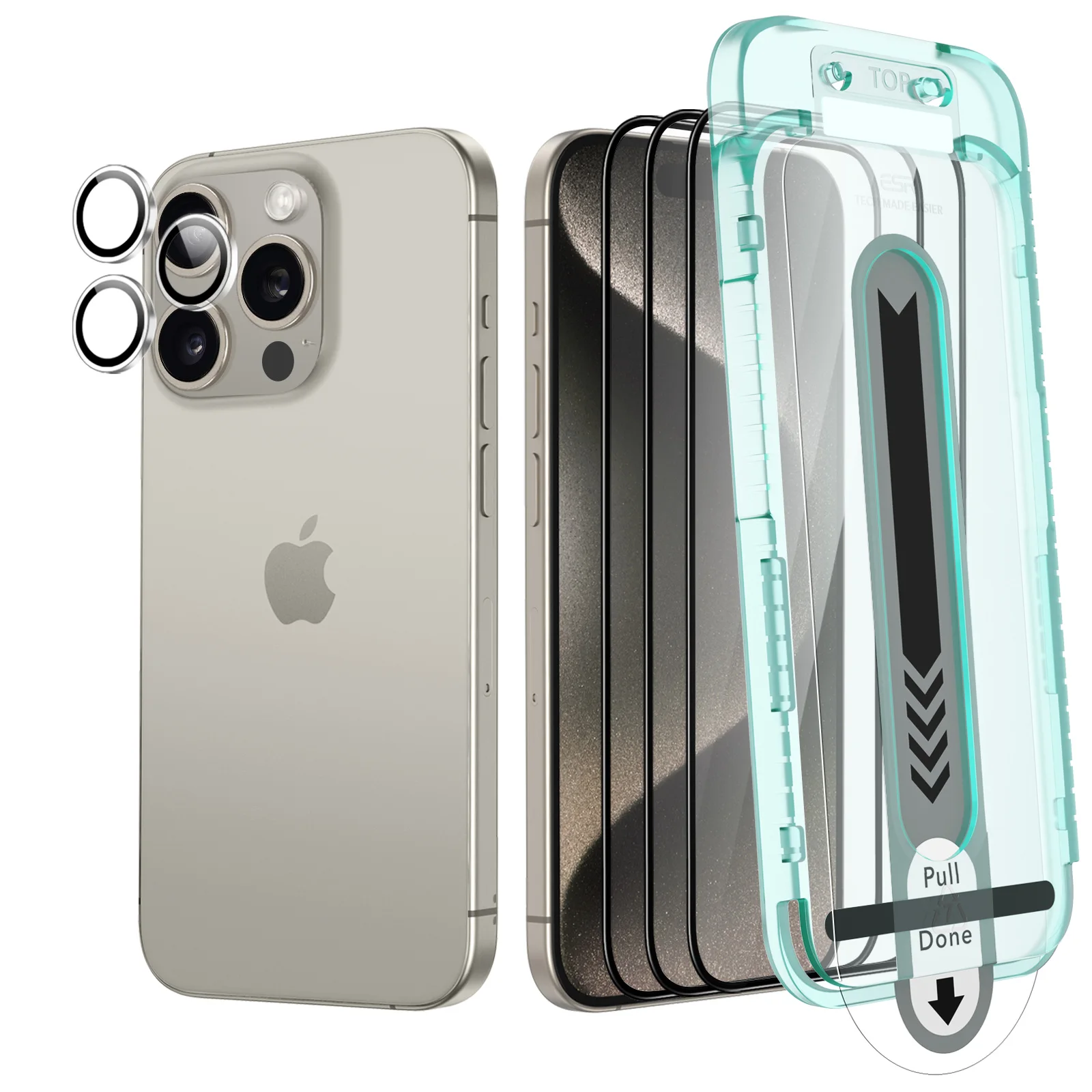 ESR 3 Pack for iPhone 14/15 Pro Max Screen Protector Armorite Tempered Glass with Lens film Scratch Resistant
ESR 3 Pack for iPhone 14/15 Pro Max Screen Protector Armorite Tempered Glass with Lens film Scratch Resistant
