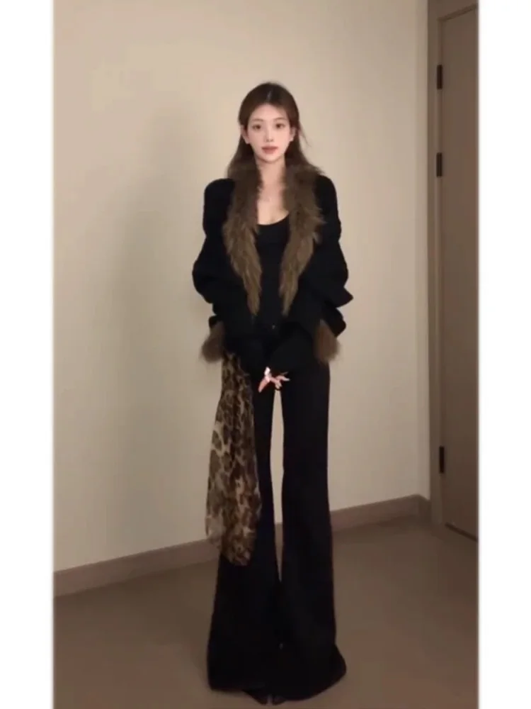 Black High Waist Slimming Casual Pants Women's Fashionable Bell Bottoms Autumn Winter New Style Floor Length Pants
Black High Waist Slimming Casual Pants Women's Fashionable Bell Bottoms Autumn Winter New Style Floor Length Pants