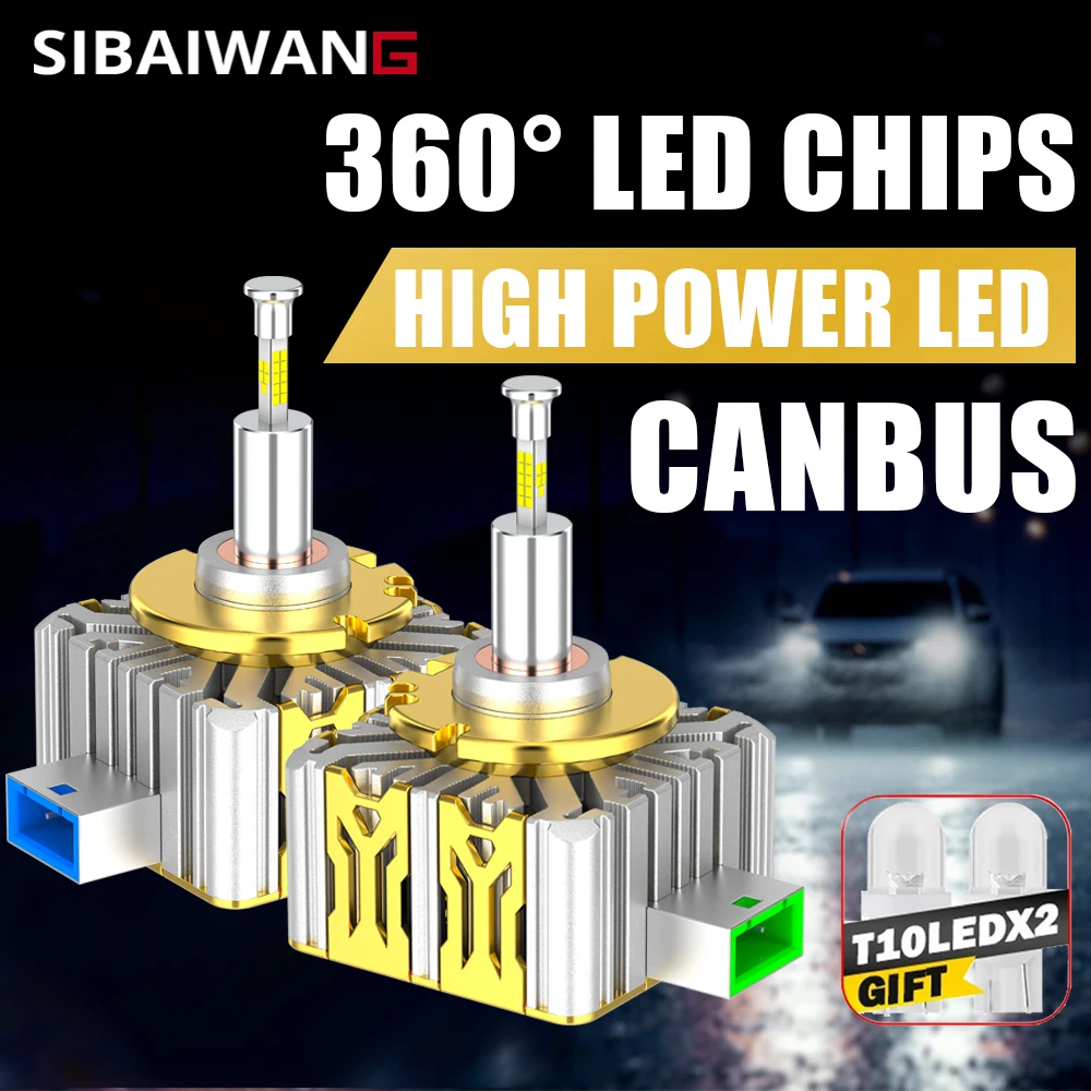 New D1S D3S 360 Car Led Headlight Canbus Bulbs D4S D2S Led Super Bright D8S Car Bulb 12V 6000K Turbo Fog Lamps Plug And Play
New D1S D3S 360 Car Led Headlight Canbus Bulbs D4S D2S Led Super Bright D8S Car Bulb 12V 6000K Turbo Fog Lamps Plug And Play