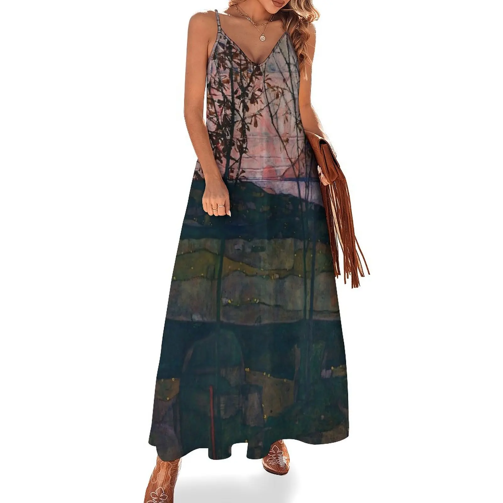 Egon Schiele Setting Sun Sleeveless Dress loose women's dress elegant and pretty women's dresses Dress
Egon Schiele Setting Sun Sleeveless Dress loose women's dress elegant and pretty women's dresses Dress