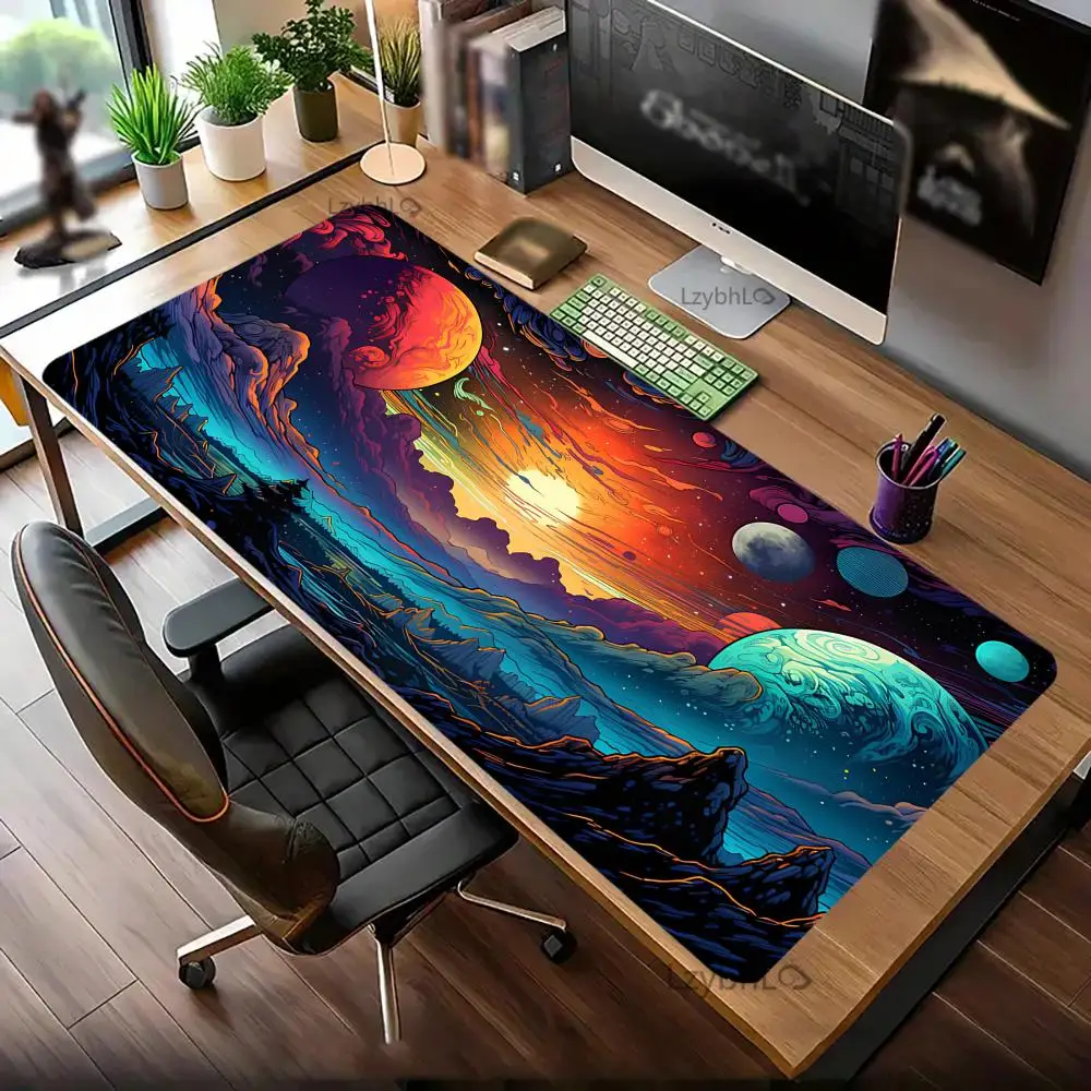Коврик для мыши с мультяшной планетой и пейзажем, нескользящий резиновый материал, большой размер, игровая клавиатура для ноутбука, коврик для мыши, настольный коврик, декор для рабочего стола
Коврик для мыши с мультяшной планетой и пейзажем, нескользящий резиновый материал, большой размер, игровая клавиатура для ноутбука, коврик для мыши, настольный коврик, декор для рабочего стола